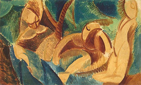 Bathing, 1908 | Picasso | Giclée Canvas Print