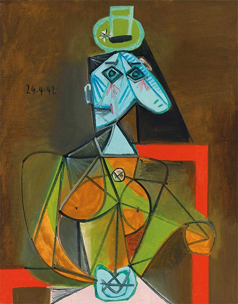 Woman in an Armchair (Dora Maar), 1942 | Picasso | Giclée Canvas Print