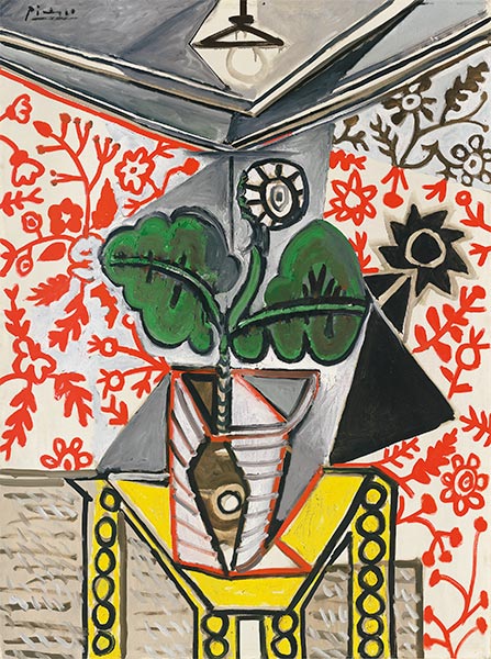 Picasso | Interior with Flowerpot, 1953 | Giclée Canvas Print