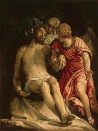 The Lamentation (Pieta), c.1576/82 by Veronese | Canvas Print