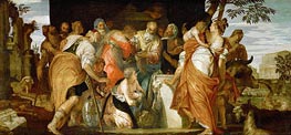 Ointment of David, c.1555/60 by Veronese | Canvas Print