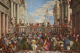 Die Hochzeit zu Kana, c.1562/63 von Veronese | Leinwand Kunstdruck