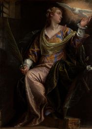 Die heilige Katharina von Alexandrien im Gefängnis | Veronese | Gemälde Reproduktion