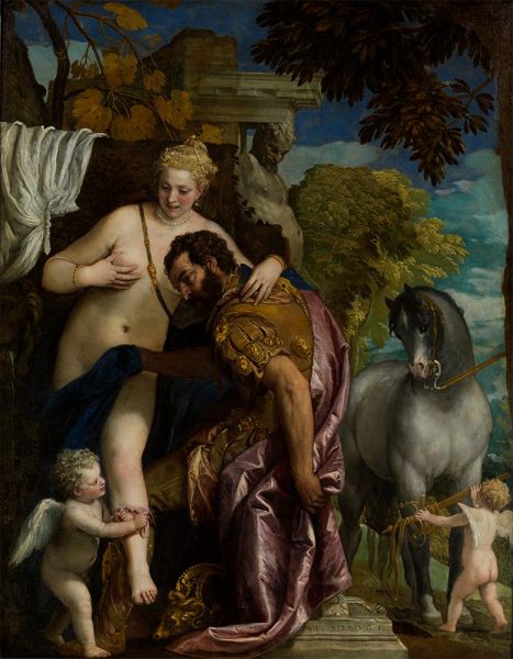 Mars und Venus durch Liebe vereint, c.1570 | Veronese