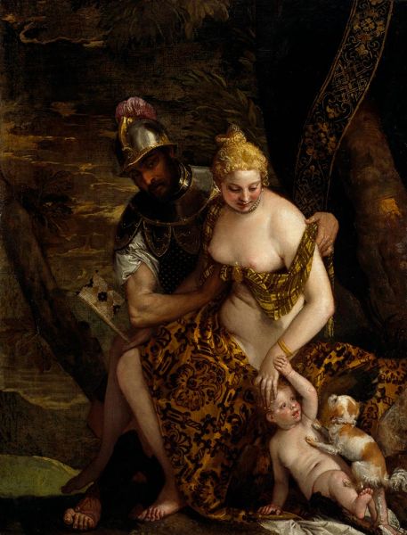 Veronese | Mars, Venus und Amor, c.1580 | Giclée Leinwand Kunstdruck
