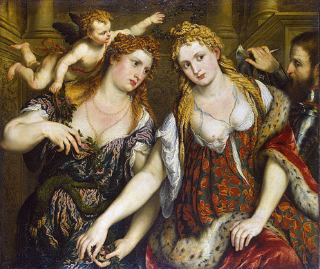 Venus, Flora, Mars und Cupido (Allegorie), c.1550 | Paris Bordone