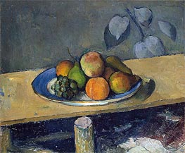 Apples, Peaches, Pears and Grapes, c.1879/80 by Cezanne | Canvas Print