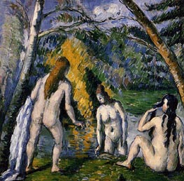 Three Bathers | Cezanne | Painting Reproduction