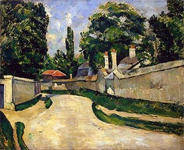 Cezanne | Houses along a Road | Giclée Canvas Print