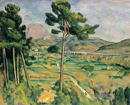 Cezanne | Mont Sainte-Victoire and the Viaduct of the Arc River Valley | Giclée Canvas Print