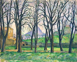 Chestnut Trees at Jas de Bouffan | Cezanne | Painting Reproduction