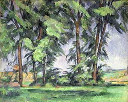 Cezanne | Tall Trees at the Jas de Bouffan | Giclée Canvas Print
