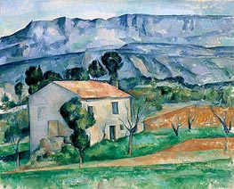 House in Provence, c.1886/90 by Cezanne | Canvas Print