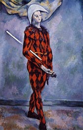 Harlequin, c.1888/90 by Cezanne | Canvas Print