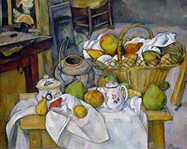 The Kitchen Table | Cezanne | Painting Reproduction