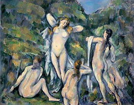 Cezanne | Four Bathers, c.1888/90 by | Giclée Canvas Print