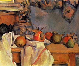 Still Life with Pomegranate and Pears | Cezanne | Painting Reproduction