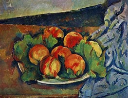 Cezanne | Dish of Peaches | Giclée Canvas Print