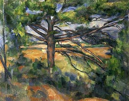 Great Pine near Aix | Cezanne | Painting Reproduction