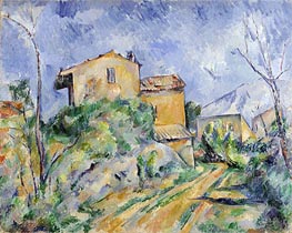Cezanne | Maison Maria with a View of Chateau Noir | Giclée Canvas Print