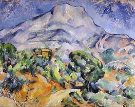 Road near Mont Sainte-Victoire, c.1896/98 von Cezanne | Leinwand Kunstdruck