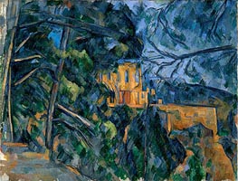 The Chateau Noir, c.1900/04 von Cezanne | Leinwand Kunstdruck