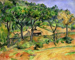 Cezanne | House on a Hillside, undated | Giclée Canvas Print