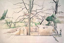 Winter, Jas de Bouffan, n.d. von Cezanne | Papier-Kunstdruck
