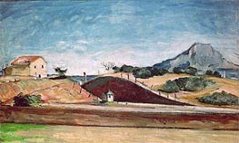 The Railway Cutting | Cezanne | Painting Reproduction