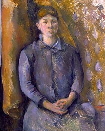 Madame Cezanne, c.1886 von Cezanne | Leinwand Kunstdruck