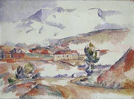 Cezanne | Montagne Sainte-Victoire from near Gardanne, c.1887 | Giclée Canvas Print