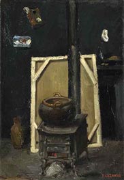Cezanne | The Stove in the Studio, c.1865 | Giclée Canvas Print