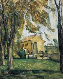 Cezanne | Farmhouse and Chestnut Trees at Jas-de-Bouffan, c.1885/87 | Giclée Canvas Print