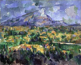 Mont Sainte-Victoire, c.1902/04 by Cezanne | Canvas Print