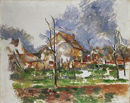 Winter Landscape, Giverny | Cezanne | Painting Reproduction