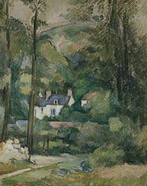 Houses in the Greenery | Cezanne | Gemälde Reproduktion