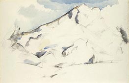 Montagne Sainte-Victoire, c.1900/02 by Cezanne | Paper Art Print
