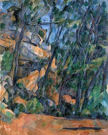 Trees and Rocks in the Park of the Chateau Noir, c.1904 by Cezanne | Canvas Print
