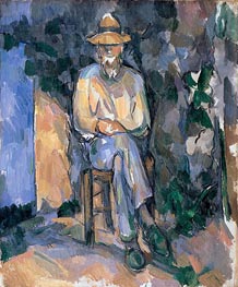 The Gardener Vallier, c.1906 von Cezanne | Leinwand Kunstdruck