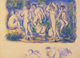 Group of Bathers, c.1900 von Cezanne | Papier-Kunstdruck