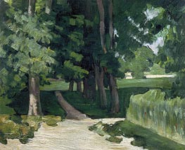 Chestnut Trees and Basin at the Jas de Bouffan | Cezanne | Painting Reproduction