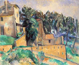 The House at Bellevue | Cezanne | Painting Reproduction