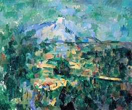Montagne Sainte-Victoire Seen from Les Lauves, c.1904/06 von Cezanne | Leinwand Kunstdruck