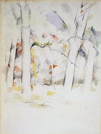 Spring Woods, c.1882/84 von Cezanne | Papier-Kunstdruck