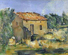 Cezanne | Abandoned House near Aix-en-Provence, c.1885/87 | Giclée Canvas Print