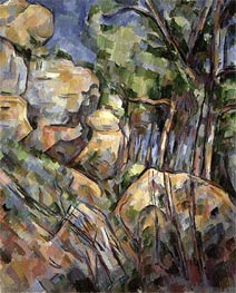 Cezanne | Rocks near the Caves below the Chateau Noir, c.1904 | Giclée Canvas Print
