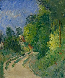 Bend in the Road through the Forest, c.1873/75 von Cezanne | Leinwand Kunstdruck