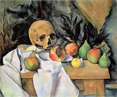 洋書 Paul Cezanne Classic Cezanne Still Life with Skull • Cezanne • Canvas Print • Museum