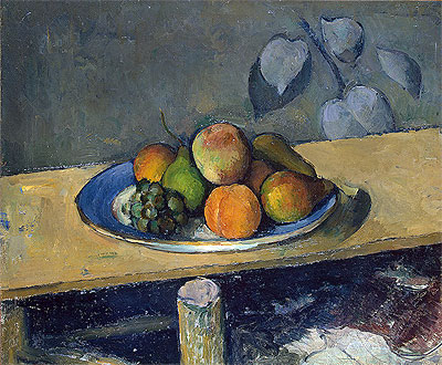 Apples, Peaches, Pears and Grapes, c.1879/80 | Cezanne | Giclée Leinwand Kunstdruck