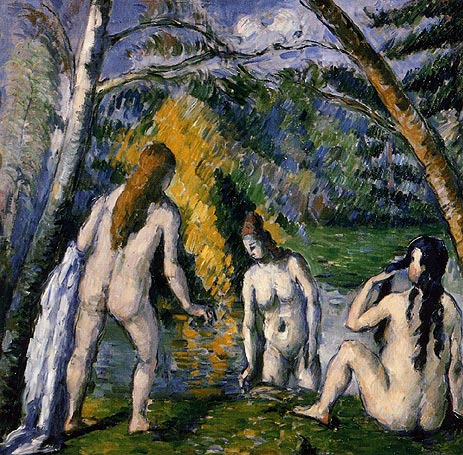 Three Bathers, c.1876/77 | Cezanne | Giclée Canvas Print